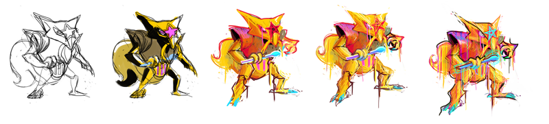 Illustration for article titled Killer of Spoons, Kadabra! Pokemon One a Day!